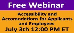 Free Webinar accessibilty and Accommodations