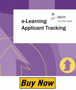 Graphic of applicant tracking elearning with buy now button