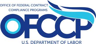 OFCCP Logo Blue letters on white background 